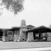 Amazing early photo shows Parsons House at its original location in Pasadena, CA, SE corner of S. Los Robles Ave. and E. California Blvd.  Although one of the city's finest bungalows, in 1980 it was to be torn down for a spec condo.